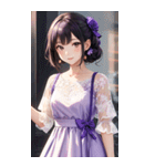 気質の女の子3写真（個別スタンプ：32）