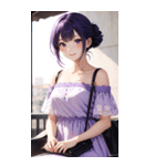 気質の女の子3写真（個別スタンプ：34）