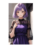 気質の女の子3写真（個別スタンプ：36）