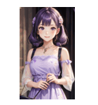 気質の女の子3写真（個別スタンプ：37）