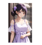 気質の女の子3写真（個別スタンプ：38）