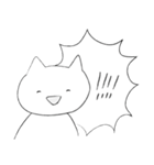 表情とセリフの勢いが相反するねこ その1（個別スタンプ：19）