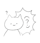 表情とセリフの勢いが相反するねこ その1（個別スタンプ：21）