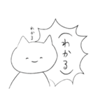 表情とセリフの勢いが相反するねこ その1（個別スタンプ：22）