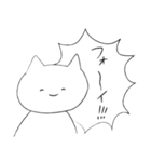 表情とセリフの勢いが相反するねこ その1（個別スタンプ：24）