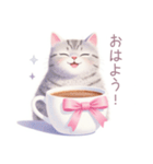 小さなカップケーキと猫スタンプ（個別スタンプ：10）
