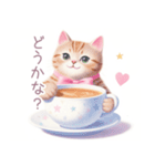 小さなカップケーキと猫スタンプ（個別スタンプ：11）