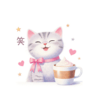 小さなカップケーキと猫スタンプ（個別スタンプ：33）