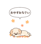 やさしいマルプー『秋』（個別スタンプ：28）