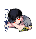 酔っ払い★ダウナー男子（個別スタンプ：6）