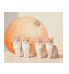 ねこなで(秋を感じるスタンプ)（個別スタンプ：8）