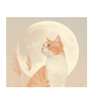 ねこなで(秋を感じるスタンプ)（個別スタンプ：15）