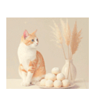 ねこなで(秋を感じるスタンプ)（個別スタンプ：16）