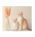 ねこなで(秋を感じるスタンプ)（個別スタンプ：17）