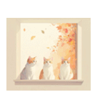 ねこなで(秋を感じるスタンプ)（個別スタンプ：20）