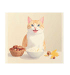 ねこなで(秋を感じるスタンプ)（個別スタンプ：28）
