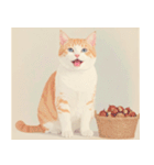 ねこなで(秋を感じるスタンプ)（個別スタンプ：29）
