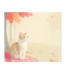 ねこなで(秋を感じるスタンプ)（個別スタンプ：30）