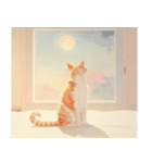 ねこなで(秋を感じるスタンプ)（個別スタンプ：34）