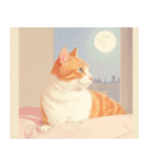 ねこなで(秋を感じるスタンプ)（個別スタンプ：35）