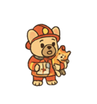 フレンチブルドッグ消防士（個別スタンプ：3）