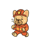 フレンチブルドッグ消防士（個別スタンプ：15）