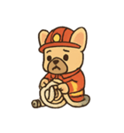 フレンチブルドッグ消防士（個別スタンプ：16）