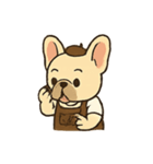フレンチブルドッグのバリスタ（個別スタンプ：1）