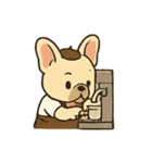 フレンチブルドッグのバリスタ（個別スタンプ：3）