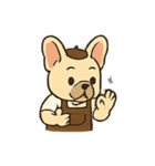 フレンチブルドッグのバリスタ（個別スタンプ：15）