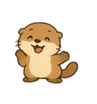 ゆるかわラッコ気分パレード（個別スタンプ：7）