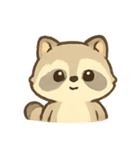 ふわふわアライグマ気分パレード（個別スタンプ：4）