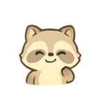 ふわふわアライグマ気分パレード（個別スタンプ：6）