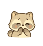 ふわふわアライグマ気分パレード（個別スタンプ：7）