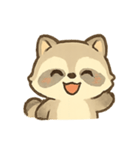 ふわふわアライグマ気分パレード（個別スタンプ：8）