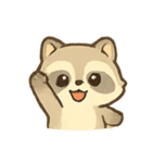 ふわふわアライグマ気分パレード（個別スタンプ：9）