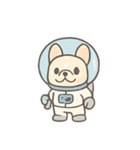 フレンチブルドッグ宇宙飛行士（個別スタンプ：1）