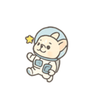 フレンチブルドッグ宇宙飛行士（個別スタンプ：2）