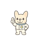 フレンチブルドッグ宇宙飛行士（個別スタンプ：4）