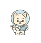 フレンチブルドッグ宇宙飛行士（個別スタンプ：7）