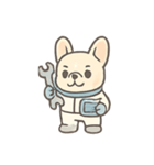 フレンチブルドッグ宇宙飛行士（個別スタンプ：8）