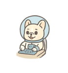 フレンチブルドッグ宇宙飛行士（個別スタンプ：9）