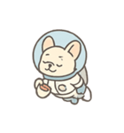 フレンチブルドッグ宇宙飛行士（個別スタンプ：10）