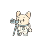フレンチブルドッグ宇宙飛行士（個別スタンプ：12）