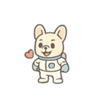 フレンチブルドッグ宇宙飛行士（個別スタンプ：13）