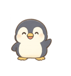 ふわふわペンギン気分パレード（個別スタンプ：1）