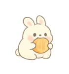 もちもち月うさぎ ムーンバン かわいい日常（個別スタンプ：1）