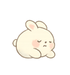 もちもち月うさぎ ムーンバン かわいい日常（個別スタンプ：4）