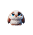 不良ウサギかわいい表情（個別スタンプ：3）