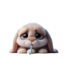 不良ウサギかわいい表情（個別スタンプ：13）